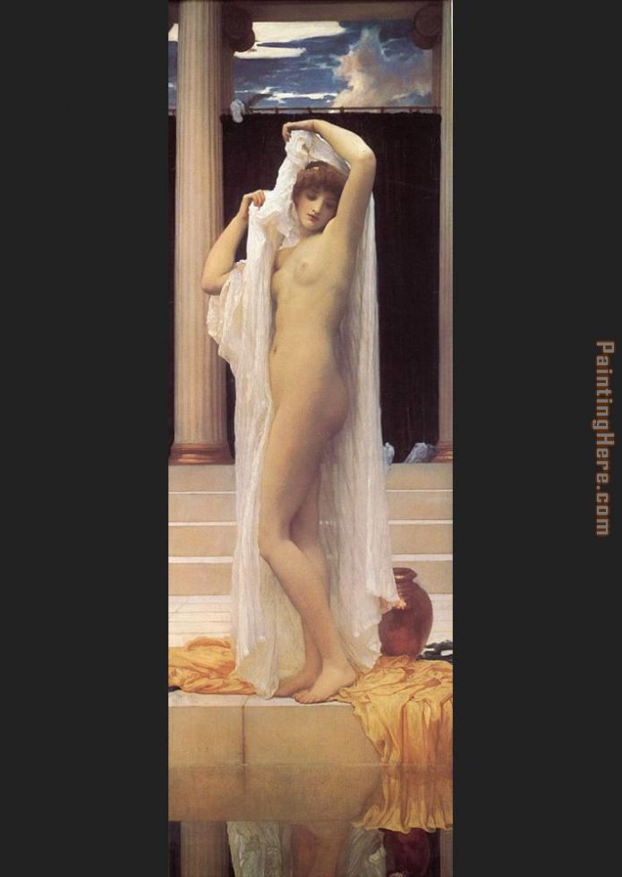The Bath of Psyche painting - Lord Frederick Leighton The Bath of Psyche art painting